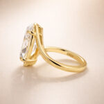 S925 5.0Ct Oval Cut Solitaire Simulated Diamond Engagement Ring in Sterling Silver - Image 5