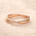 S925 Unique X Criss Cross Wedding Band For Women In Sterling Silver - Image 14