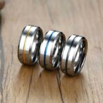 Men's Simple & Classic Wide Wedding Band In Titanium Steel