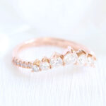 S925 Stunning Chic Thin V Shaped Stacking Wedding Band In Sterling Silver - Image 13