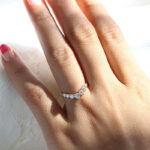 S925 Stunning Chic Thin V Shaped Stacking Wedding Band In Sterling Silver - Image 11