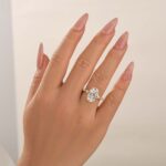 S925 4.5Ct Oval Cut Engagement Ring Promise Ring For Her - Image 8