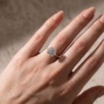 S925 Luxurious Round Cut 4 Prong Engagement Ring For Women In Sterling Silver - Image 7