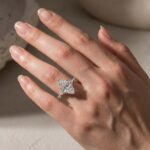 S925 4.0Ct Marquise Cut Side Stone Engagement Ring For Woman - Image 3
