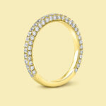 S925 Maxine Classic Round Cut Women's Wedding Band - Image 8