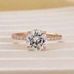 S925 Classic Round Cut Engagement Ring for Her 4 prong In Sterling Silver - Image 12