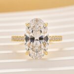 S925 5.0Ct Oval Cut Hidden Halo Engagement Ring In Sterling Silver - Image 7