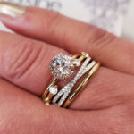 S925 4PC 2.0Ct Round Cut Classic Wedding Ring Travel Ring In Sterling Silver