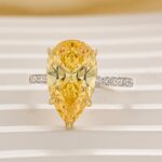 S925 4.5Ct Excellent Pear Cut Engagement Ring - Image 13