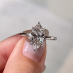 S925 Classic 1.0 ~3.0Ct Marquise Cut Solitaire Promise Ring For Women - Image 9