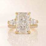S925 Unique 7.0Ct Radiant Cut Insert Wedding Ring Set For Women In Sterling Silver - Image 6