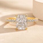 S925 Elegant 2.0Ct/ 3.5Ct/ 7.0Ct Radiant Cut Simulated Diamond Promise Ring in Sterling Silver - Image 13