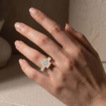 S925 5.0Ct Radiant Cut Hidden Halo Half Engagement Ring In Sterling Silver - Image 9