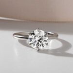 S925 Maxine 2.0~4.0 Carat Moissanite 6 Prong Round Cut Promise Ring - Image 4
