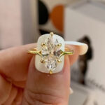 S925 3.0Ct Marquise Cut Solitaire Engagement Ring Travel Ring In Sterling Silver