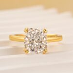 S925 3.0Ct Cushion Cut Solitaire Engagement Ring Travel Ring In Sterling Silver - Image 3