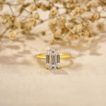 S925  Emerald Cut 3.5 Carat Solitaire Engagement Ring For Her - Image 2