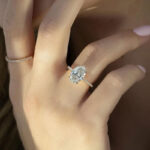 S925 Classic Oval Cut Simulated Diamond Engagement Ring In Sterling Silver - Image 10