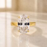 S925 Sterling Silver Solitaire 6.0Ct Oval Cut Engagement Ring For Women - Image 4
