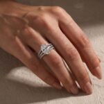 S925 Classic 4.0Ct Oval Cut Engagement Ring in Sterling Silver with Vintage Enhancer Wedding Band - Image 3