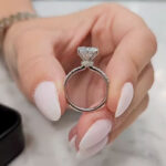 S925 Maxine Classic Moissanite 2.0 Carat Round Cut Engagement Ring - Image 5