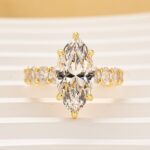 S925  4.0Ct Marquise Cut Side Stone Engagement Ring Travel Ring In Sterling Silver - Image 3