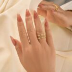 S925 Vintage Round Cut Jacket Wedding Band For Women In Sterling Silver - Image 8