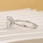 S925 Elegant 3.0 Carat Cushion Cut Engagement Ring for Women In Sterling Silver - Image 4