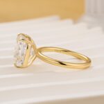 S925 Sparkle 6.0CT Cushion Cut Engagement Ring For Women In Sterling Silver - Image 8