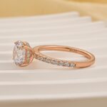 S925 Classic Round Cut Engagement Ring for Her 4 prong In Sterling Silver - Image 13