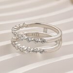 S925 Classic 0.77Ct Insert Wedding Band Engagement Ring Enhancer - Image 5