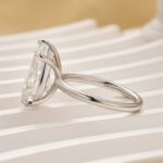 S925 4.5Ct Pear Cut Engagement Ring Travel Ring In Sterling Silver - Image 8