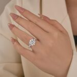 S925 Elegant Round Cut Engagement Ring For Women In Sterling Silver - Image 2