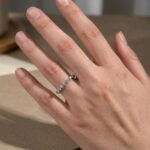 S925 Maxine Moissanite Eternity Round Cut Wedding Band In Sterling Silver - Image 2