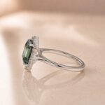 S925 Moissanite 3.0Ct Halo Emerald Stone Emerald Cut Engagement Ring in Sterling Silver - Image 11