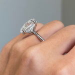 S925 Moissanite Solitaire 5.50 Ct Oval Cut Promise Ring For Women - Image 2