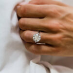 S925 Maxine 2.0~4.0 Carat Moissanite 6 Prong Round Cut Promise Ring - Image 15