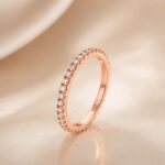 S925 Maxine Moissanite 0.5 Ct Full Eternity Thin Wedding Band For Women - Image 16