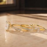 S925 3PC Wedding Set Elegant 3.5 Carat Radiant Cut Simulated Diamond Engagement Ring with Round & Marquise Accents Bands - Image 25