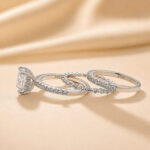 S925 Sterling Silver 3PC 2.0Ct Princess Cut Engagement Ring With Classic Wedding Band - Image 5