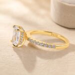 S925 Elegant Radiant Cut Engagement Ring For Women In Sterling Silver - Image 9