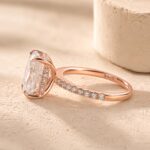 S925 Elegant Radiant Cut Engagement Ring For Women In Sterling Silver - Image 14