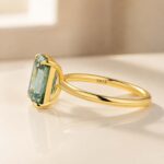 S925 Moissanite 3.5 Carat Solitaire Emerald Cut Engagement Ring - Image 16