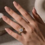 S925 2.5 Carat Cushion Cut Bridal Wedding Ring Set Travel Ring With Half Eternity Wedding Band - Image 8
