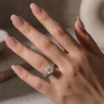 S925 2.5 Carat Cushion Cut Bridal Wedding Ring Set Travel Ring With Half Eternity Wedding Band - Image 15