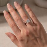 S925 Sparkle Square 2.0CtPrincess Cut Engagement Ring For Women in Sterling Silver - Image 2