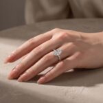 S925 4.0Ct Marquise Cut Twist Hidden Halo Engagement Ring Travel Ring In Sterling Silver - Image 8