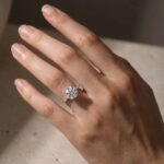 S925 Luxurious Round Cut 4 Prong Engagement Ring For Women In Sterling Silver - Image 2