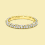 S925 Maxine Classic Round Cut Women's Wedding Band - Image 7