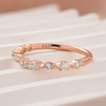 S925 Maxine Elegant Marquise Cut & Round Cut Simulated Diamond Wedding Band - Image 27